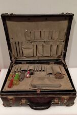 Vintage Lineman Bell Systems B Telephone Lineman Tool Box w/ Tools picture