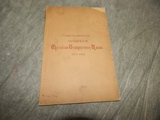 1884 (10th) Annual Report Women's Christian Temperance Union RARE picture