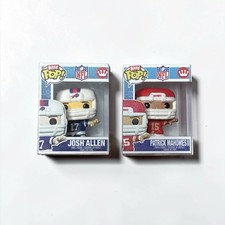 26’ Topps Flagship Mini Funko | NFL Bitty Pops Josh Allen & Patrick Mahomes picture