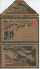 Vintage Postcard Niagara Falls Souvenir Folder Multi View Antique Card picture