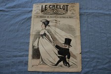 1873 JANUARY 16 LE GRELOT NEWSPAPER - UN MARIAGE DE RAISON - FRENCH - NP 8609 picture
