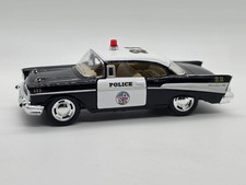 Kinsmart Black & White 1957 Chevrolet Bel Air Police Car  1/40 Scale picture