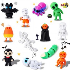 24 Pcs Halloween Mini Animal Toys Set - 3D Printed Figurines, Party Favors, Good picture