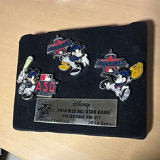 Disney 2010 MLB All-Star Game Mickey Mouse Limited Edition ANGELS 3 Pin Set picture