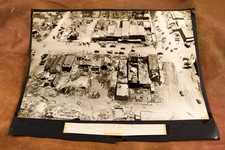 Ledey Oklahoma Tornado Damage Aerial View 16x14 1947 AP Wire Photo V31 picture