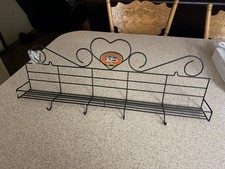Vtg Watkins Black Wire Rack Heritage Collection Circa 1920 Spice Dish Shelf picture