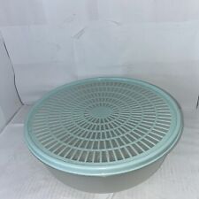Vintage Tupperware Mint Colander Strainer Bowl 1835 With Flow Through Seal 1836 picture