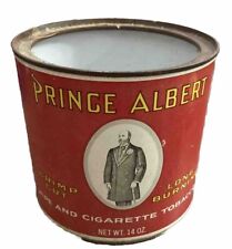 Vintage Prince Albert Vintage Pipe & Cigarette Tobacco Round 14 OZ. Tin Can *P picture