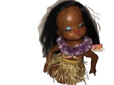 Hawaiian Hula Girl 7” Doll Hard Plastic picture