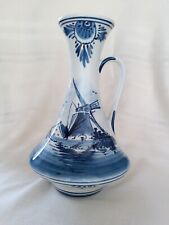 Vintage Delft Porcelain Vase with Handle picture