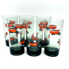 Dominion VTG 1960s Highball Bluebird No. 1 Glass Set (Set of Six) MCM Rare Color picture