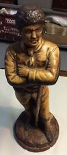 Vintage Indian Statue 21” Height. Brown Color. Gypsum Statue.10 LB Weight. picture