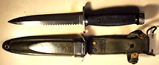 VINTAGE IMPERIAL U.S. M 5-1  SURVIVAL U.S. SAW BACK KNIFE& SCABBARD J & D TOOL picture
