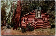 Miners Cabin In The West on the Woods Trail Pathway Postcard picture