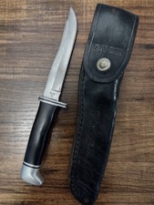 Vintage 1972-86 Buck 105 Pathfinder 3 Three Liner USA Fixed Blade Hunting Knife picture