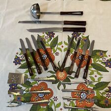 Vintage EKCO STANHOME Ladle Knives Tableware Lot Mid Century Stainless Bakelite picture