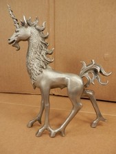 Vintage Unmarked Pewter Unicorn 6 3/4