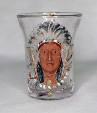 1903 Syria Temple Pittsburgh Saratoga EAPG Shriners Glass Mug Chief Sword Handle picture