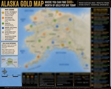 Current Map Where to Make $800 in Gold Daily Panning in Alaska & Make Big $ picture