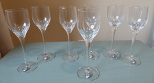 NEW 7 Orrefors Prelude Port Wine Blown Glasses Sweden 5 3/4