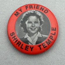 Vintage My Friend Shirley Temple Photo Red Border 1.5