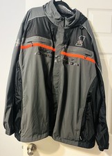Harley-Davidson MotorClothes Riding Jacket Gray/Black Orange Stripe 4XL picture