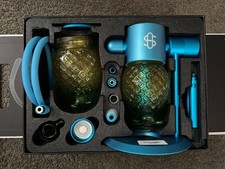 Stündenglass Gravity Infuser Metallic Blue Pineapple Globes Complete Open Box picture