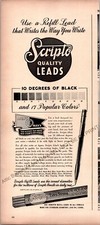 Scripto Pencil Lead Print Ad Vintage 1943 Ephemera Wall Art Decor War Bonds picture