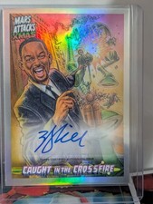 Topps 2026 Mars Attacks Christmas CCA-WS Caught in Crossfire Will Smith Auto picture