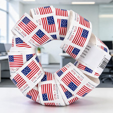 20 Rolls, 100 Per Roll 2026 US Flag  (Brand new, unopened)2000PCS picture