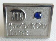 Vintage New York City Subway Transit Lapel Pin NYC picture