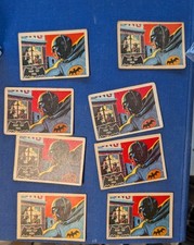 Lot Of 8 1966 A&BC Batman #5 Roof Top Vigil GD Avg UK Tougher V Topps Black Bat picture