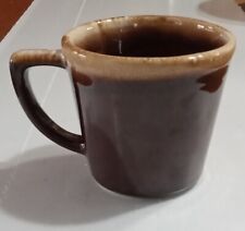 McCoy Mirror Brown Drip D-Handle Coffee Mug USA picture
