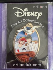 Artland Disney The Little Mermaid - Eric & Ariel Wedding Oval Series Pin LE 200 picture
