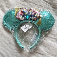 Disney Parks Aladdin Princess Jasmine Magic Carpet Minnie Mouse Ears Headband picture