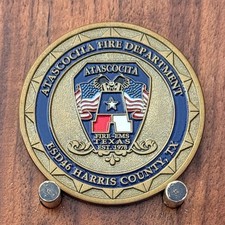 Atascocita Fire Dept Harris County TX ISO Class 1 Challenge Coin  W#30 picture