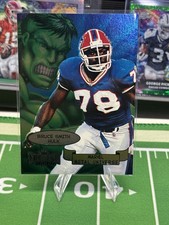 1997 SkyBox Marvel Metal Universe Insert Bruce Smith/Hulk Buffalo Bills 2/20 picture