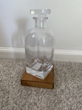 VTG Italian Luigi Bormioli Rossini Glass Decanter w Stopper Beautiful Heavy Glas picture
