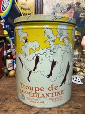 Vtg Sherry Lehmann NYC Metal Tin Wine Troupe De Mille Eglantine Le Can Toulouse picture