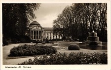 Wiesbaden Kurhaus Real Photo RPPC Postcard Germany German Rhine Zeitz Photo picture