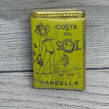 Vintage Matchbook Match Box Marbella Costa Del Sol Spain Matches Unstruck Yellow picture