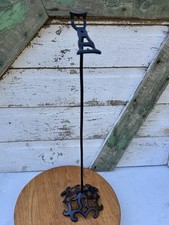 Primitive Metal Shoe General Store Display Stand Antique Vintage Hat Stand Tall picture
