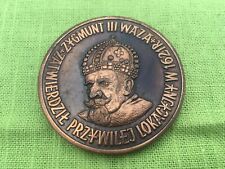 Vintage Commemorative medal King Siezmund 3 Poland 1621- 1986 picture
