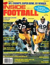 Fall 1980 Inside Football Sports Quarterly Franco Harris Steelers em bx4 picture