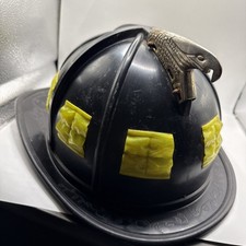 MSA Cairns 1044 Fireman Firefighter Rescue Helmet Vintage Brass Or Metal Eagle picture