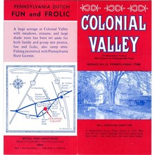 1970s Colonial Valley Menges Mills Pennsylvania Brochure H5-4 picture