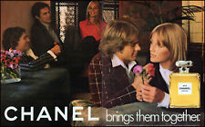 1974 CHANEL N°5 teenage couples Chanel brings them together photo print ad adL6 picture