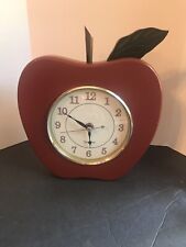 Clock Wood Apple Shape picture