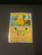 Pokémon Pikachu 01/30 20th Anniversary Holo Card 2016 XY Evolutions picture