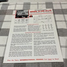 International Harvester R-190 (4x4) Truck Dealer Spec Sheet picture
